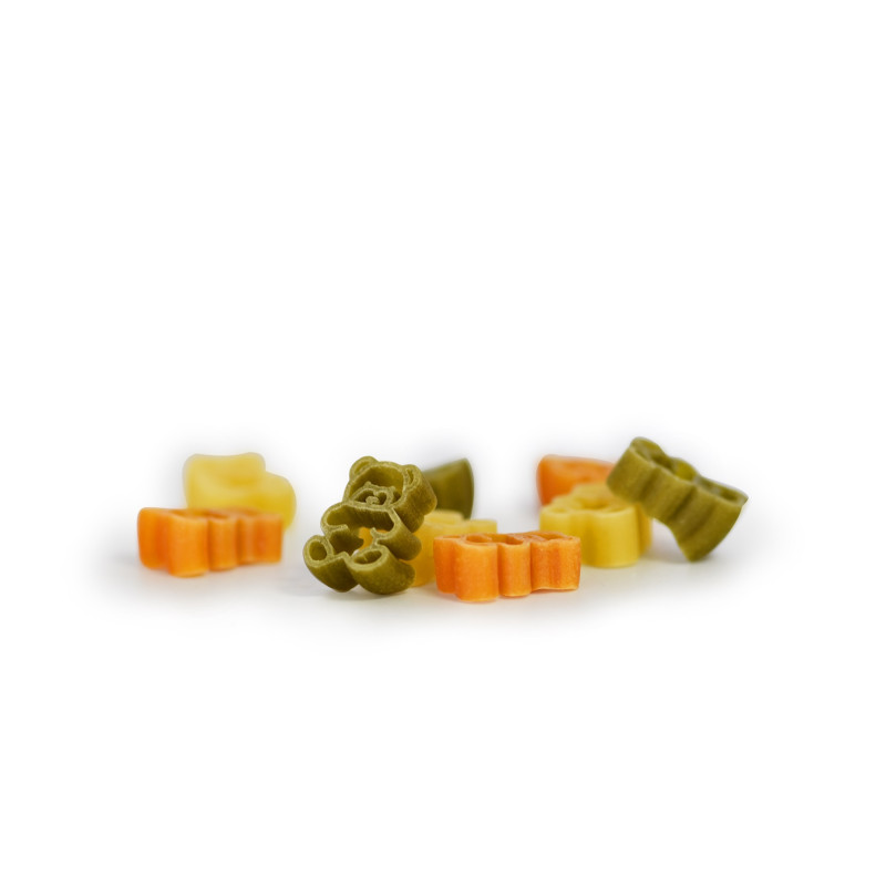 Bio Kinderpasta Tedy driekleur